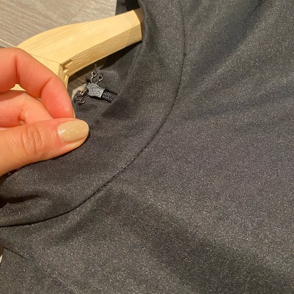 Black mock neck smock dress - Picture 3 of 3